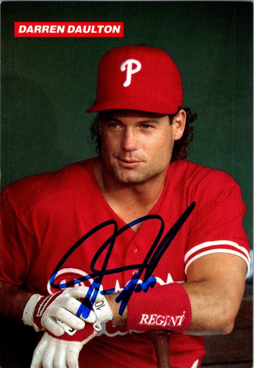 Darren Daulton (d. 2017) Signed Autographed Glossy 8x10 Photo -  Philadelphia Phillies