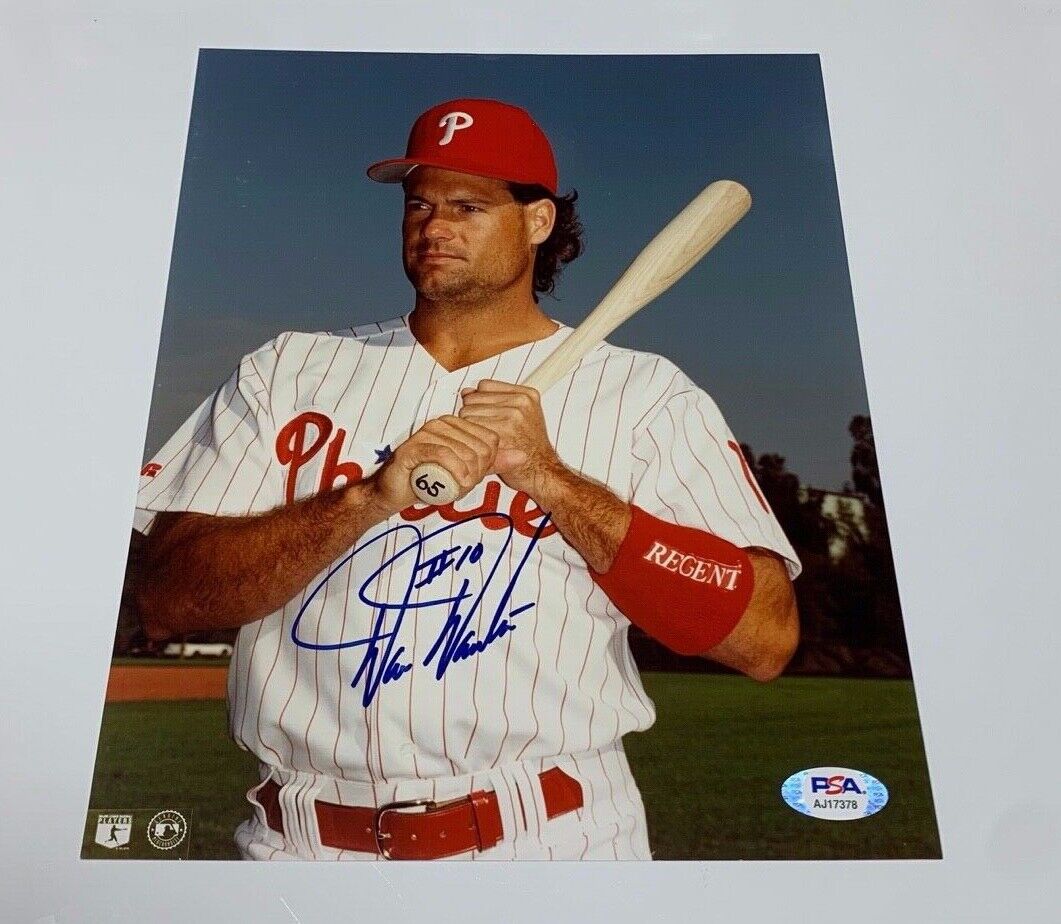 Darren Daulton Autographed 8x10 Sports Photo PSA COA AJ17378 MLB Phillies