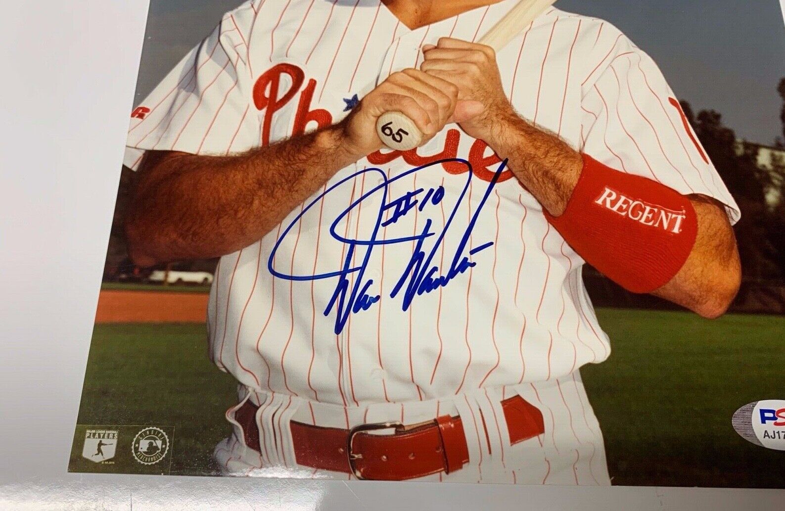 Darren Daulton Autographed 8x10 Sports Photo PSA COA AJ17378 MLB Phillies