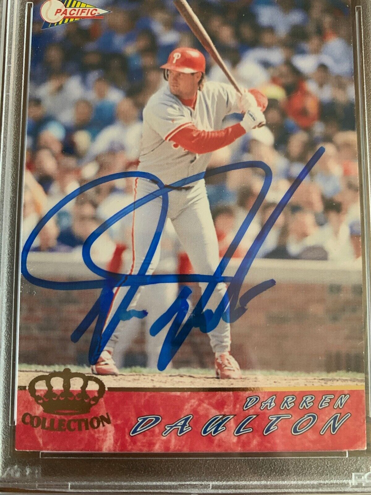 Darren Daulton Autographed Signed 1994 Pacific Card 471 PSA Slabbed Certified