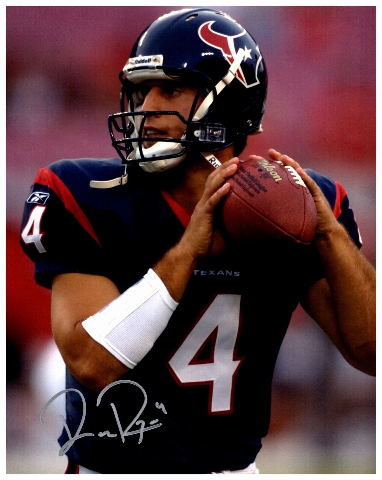 Dave Ragone Houston Texans Autographed 8x10 NFL Sports Photo ASCF COA