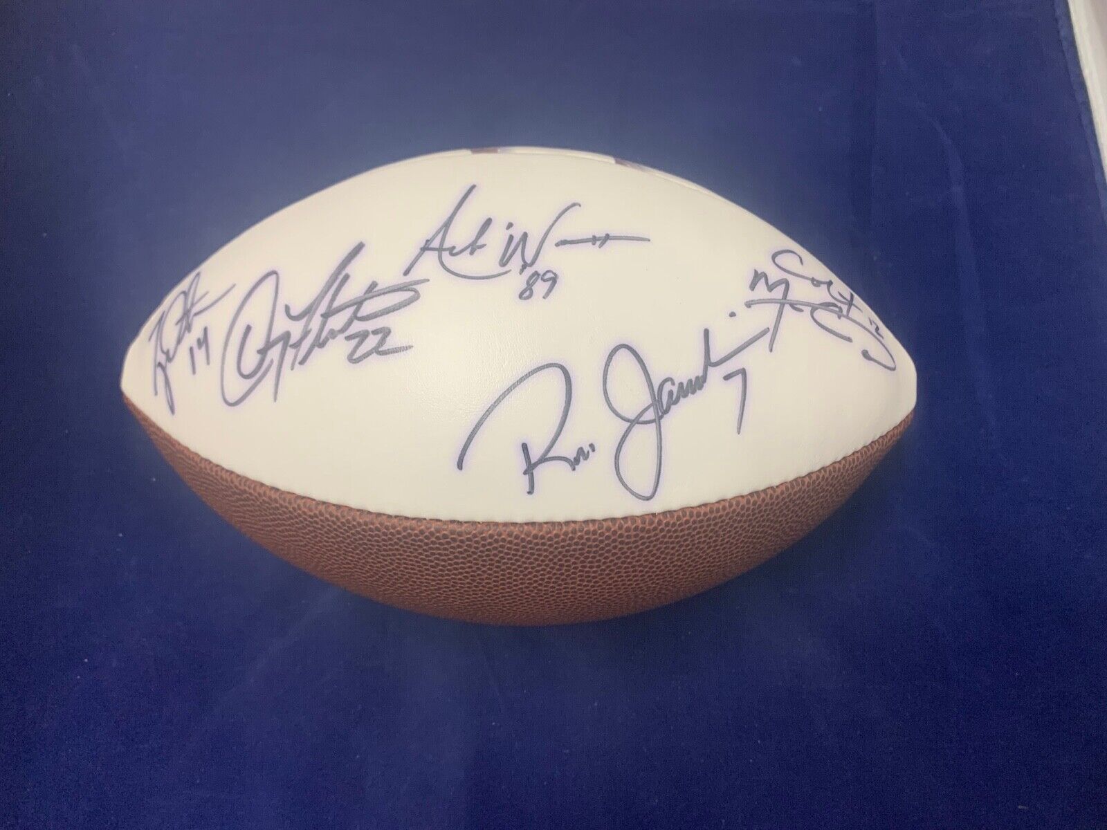 Davey O Brien Award Signed Ball by Flutie McCoy Detmer and Ware in EX Condition