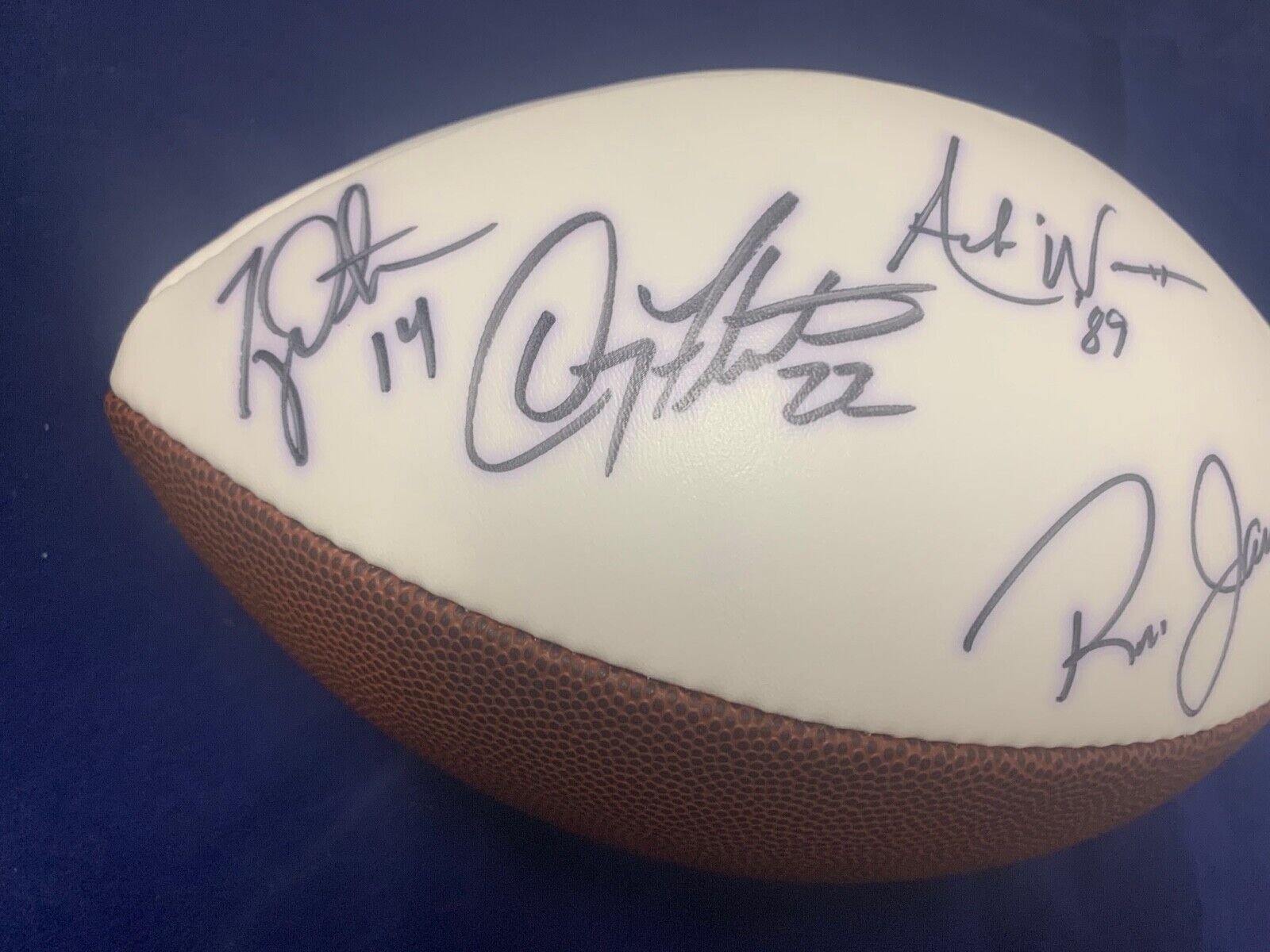 Davey O Brien Award Signed Ball by Flutie McCoy Detmer and Ware in EX Condition