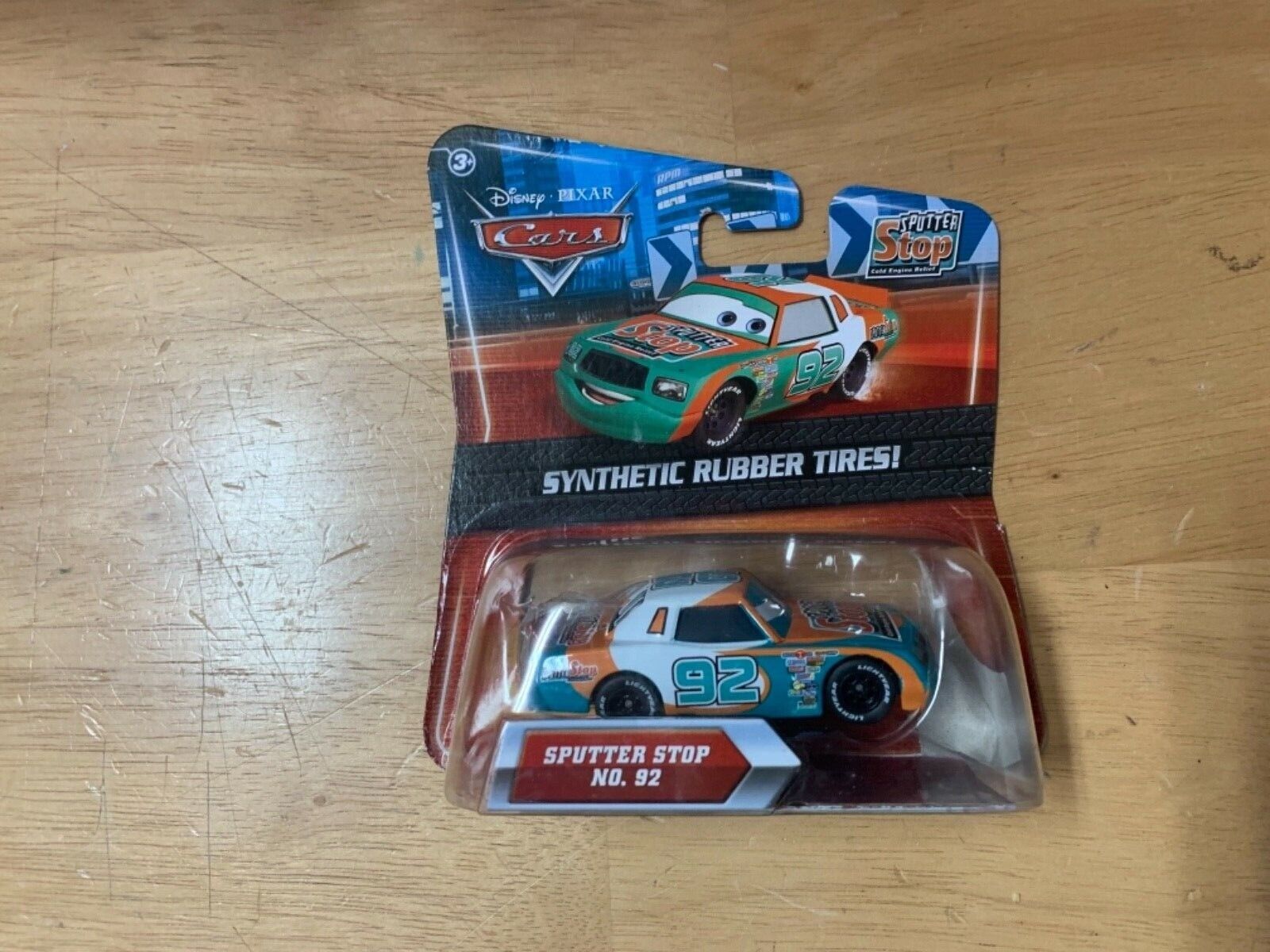 Disney Pixar Cars Synthetic Rubber Tires Opened Sputter Stop No. 92