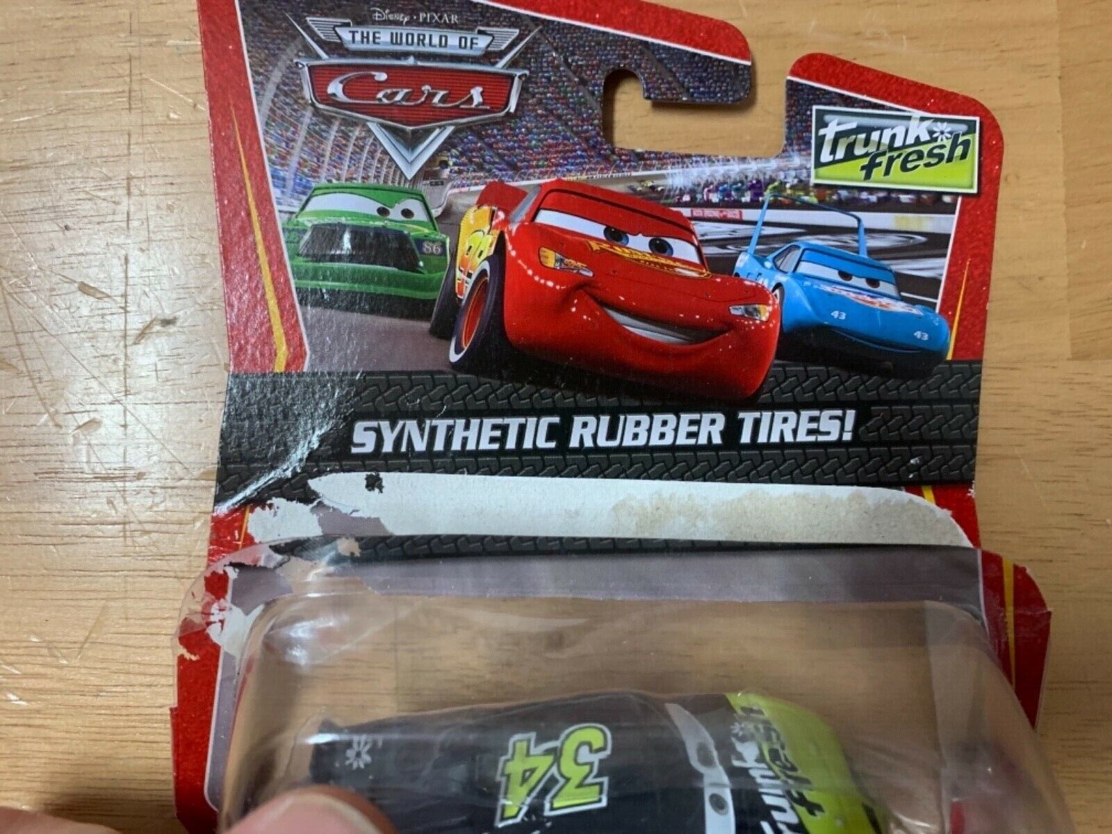 Disney Pixar Cars Synthetic Rubber Tires Opened Trunk Fresh No. 34