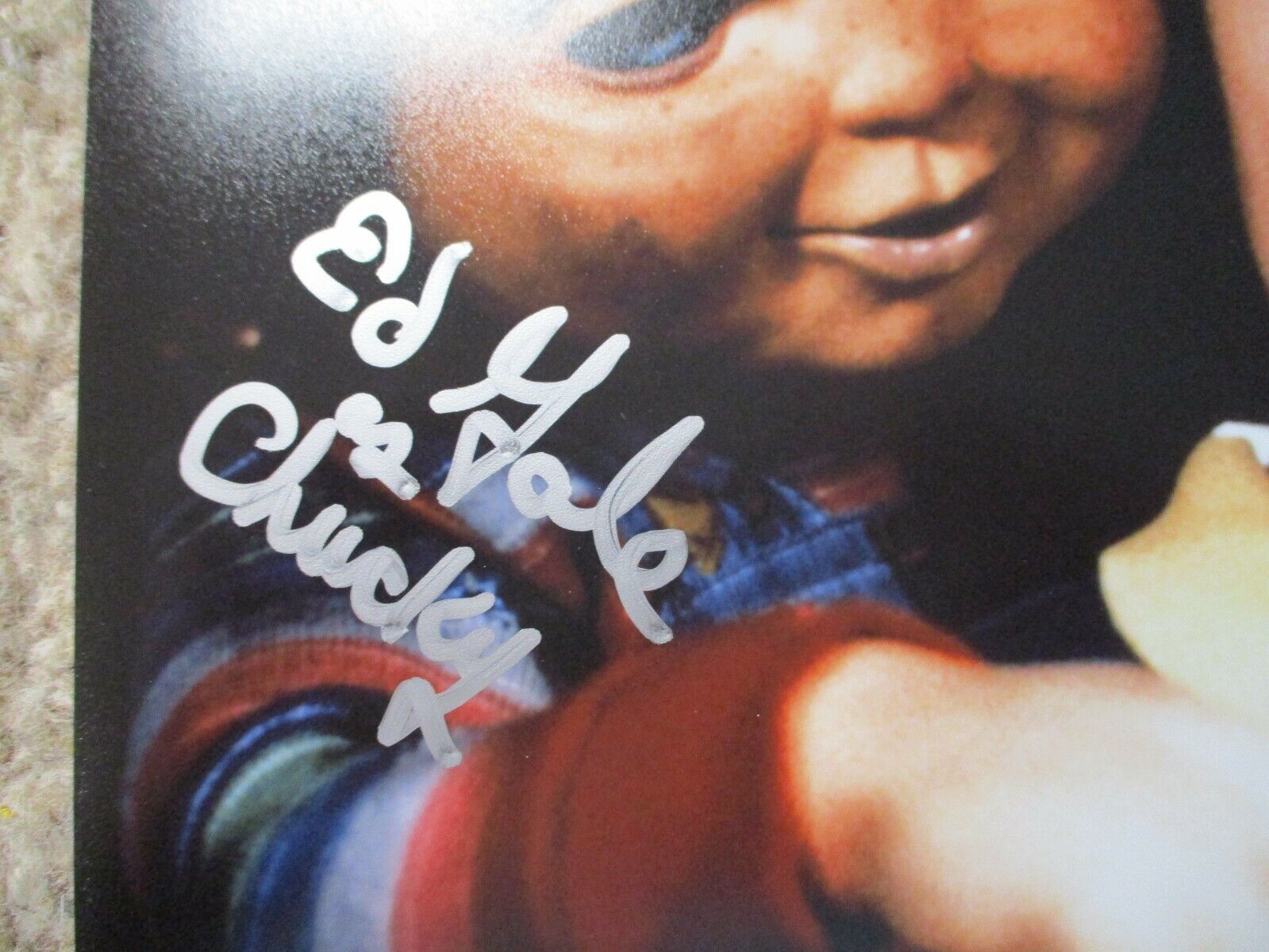 Ed Gale Alex Vincent signed Chucky Child's Play 8x10 photo JSA Full Signature C