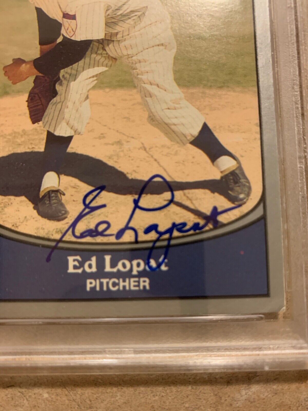 Ed Lopat New York Yankees Autographed 1990 Pacific Cards PSA Certified Slabbed
