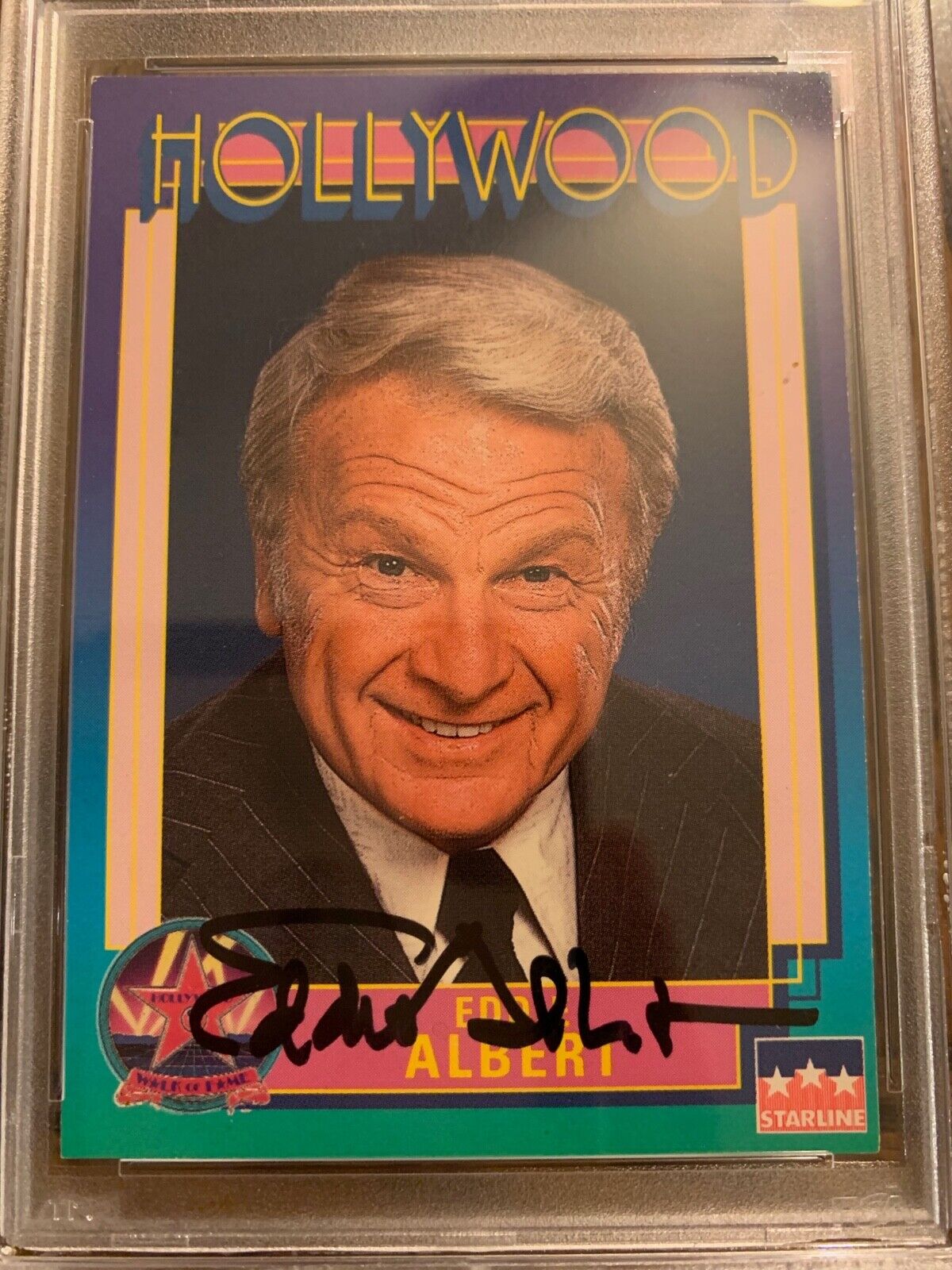 Eddie Albert Autographed 1991 Hollywood Card 85 PSA Slabbed & Certified