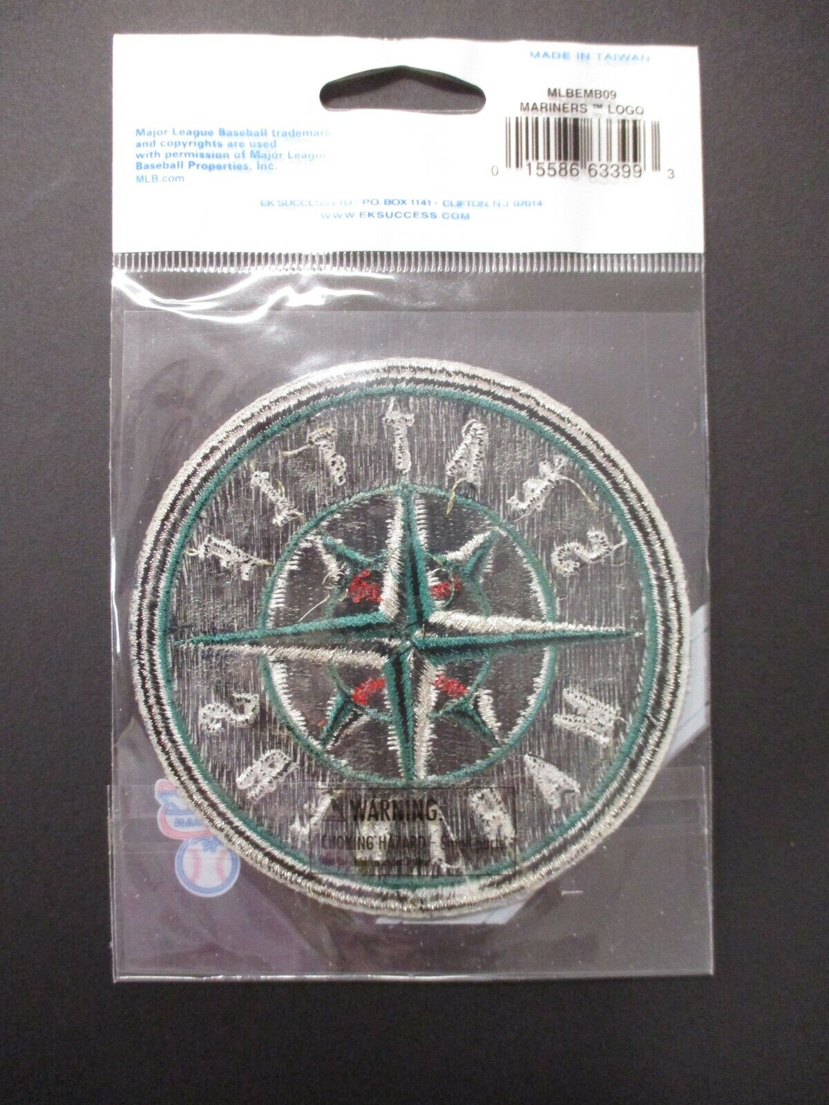 EK Success New in Package Seattle Mariners MLB Patch Size 3.25 x 3.25 inches