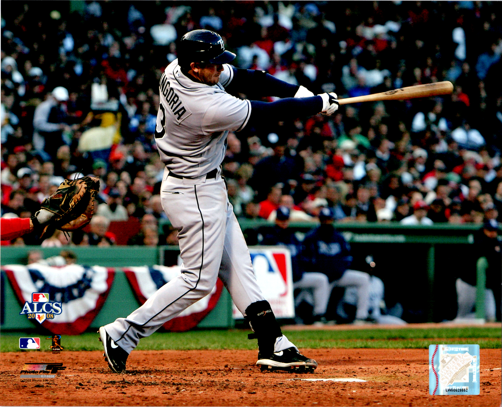 Evan Longoria 2008 World Series 8x10 Color Photo Unsigned