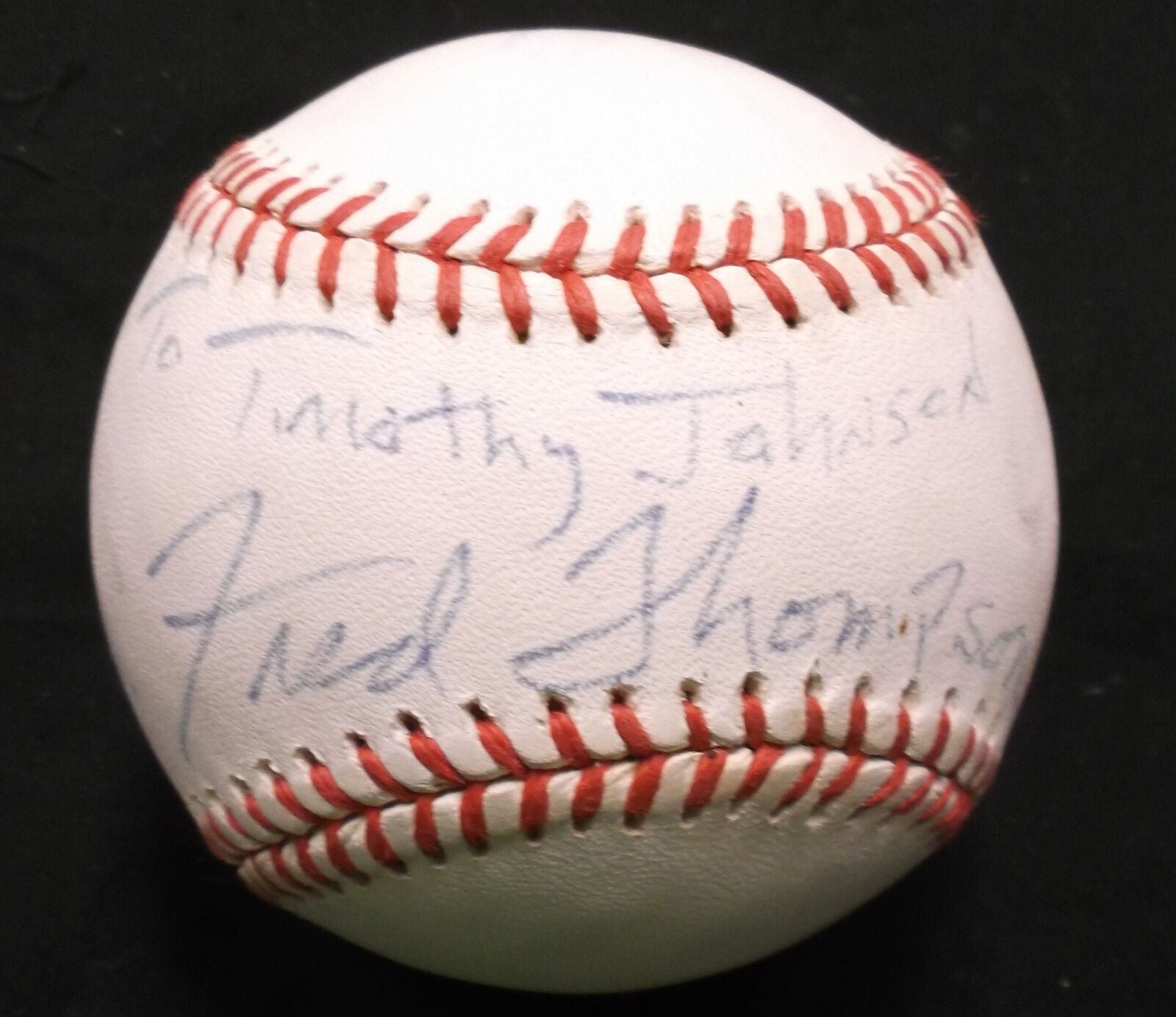 Fred Thompson Senator D.2015 Autographed signed Baseball JSA  Congressman Actor