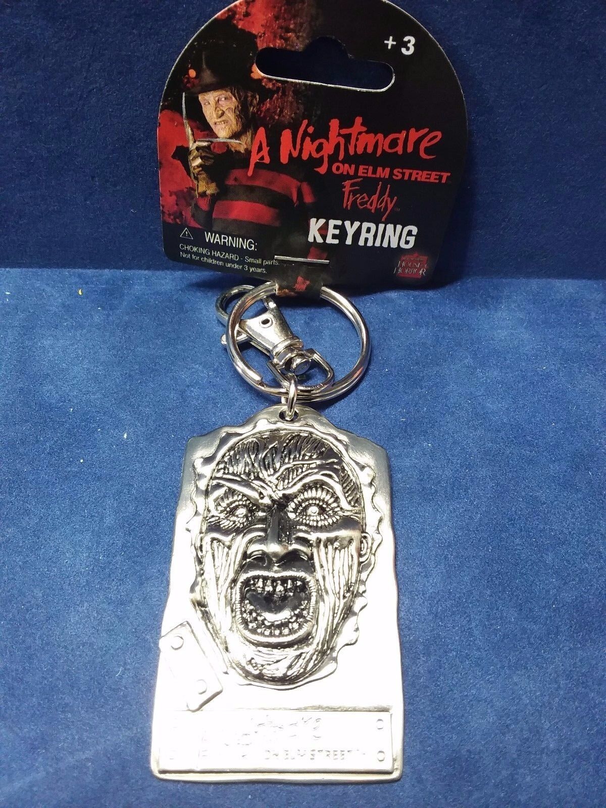 Freddy Krueger METAL KEYCHAIN KEYRING  Nightmare on Elm Street  NWT
