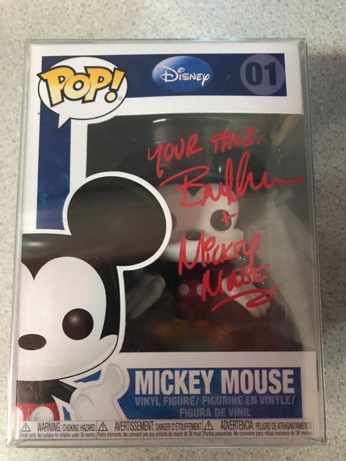 Funko Pop Bret Iwan “Mickey Mouse” Voice Actor Autograph Beckett Cert.