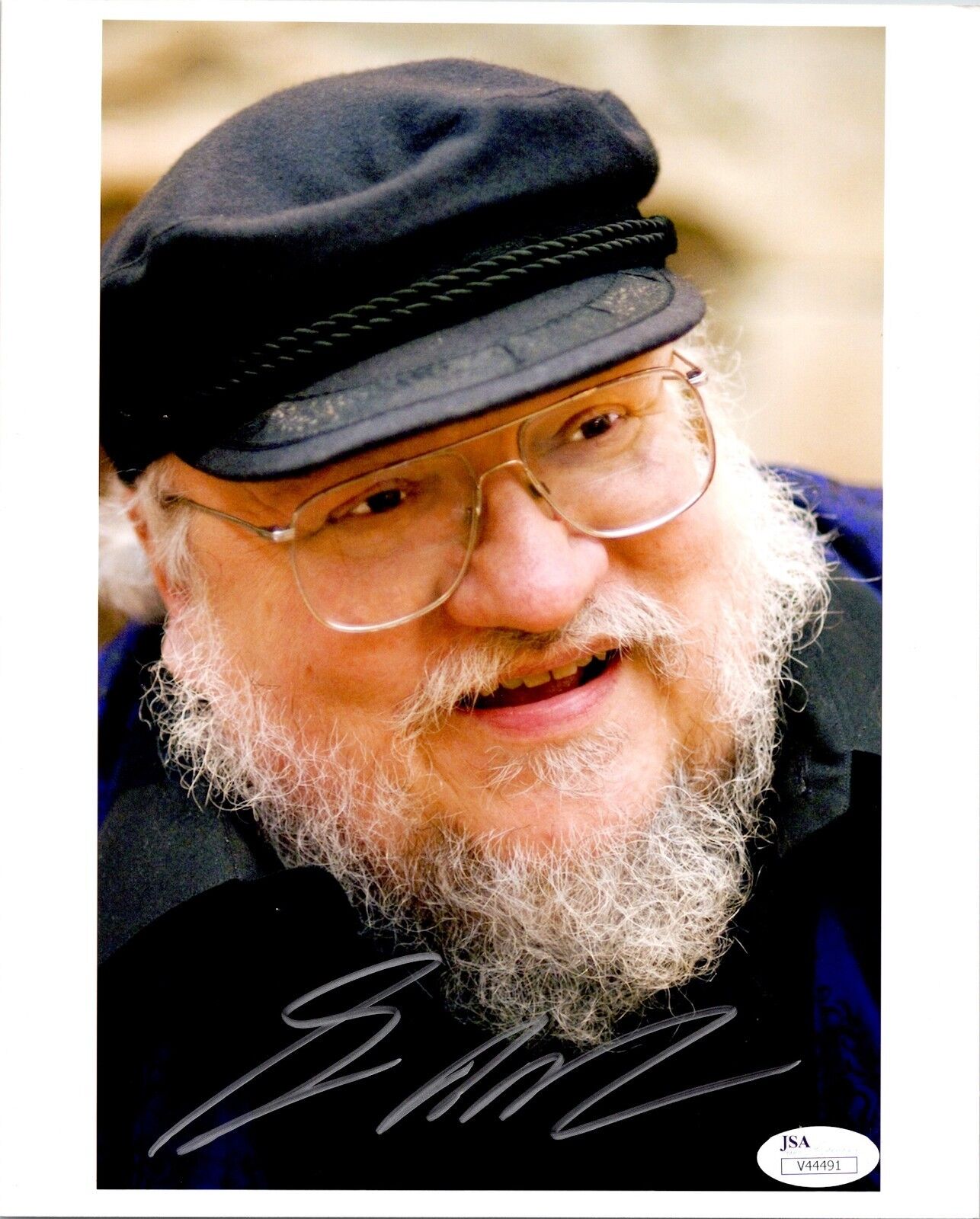 George R.R. Martin 'Game of Thrones' Autographed 8x10 Photo JSA