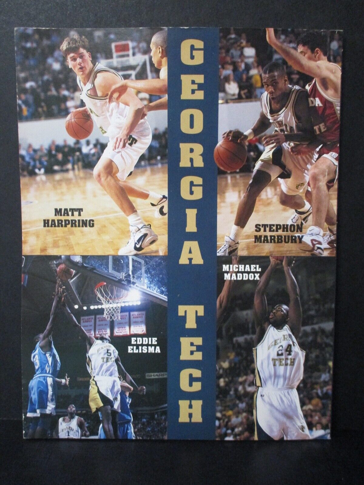 Georgia Tech 1996 NCAA Basketball Tournament Media Guide Excellent Condition
