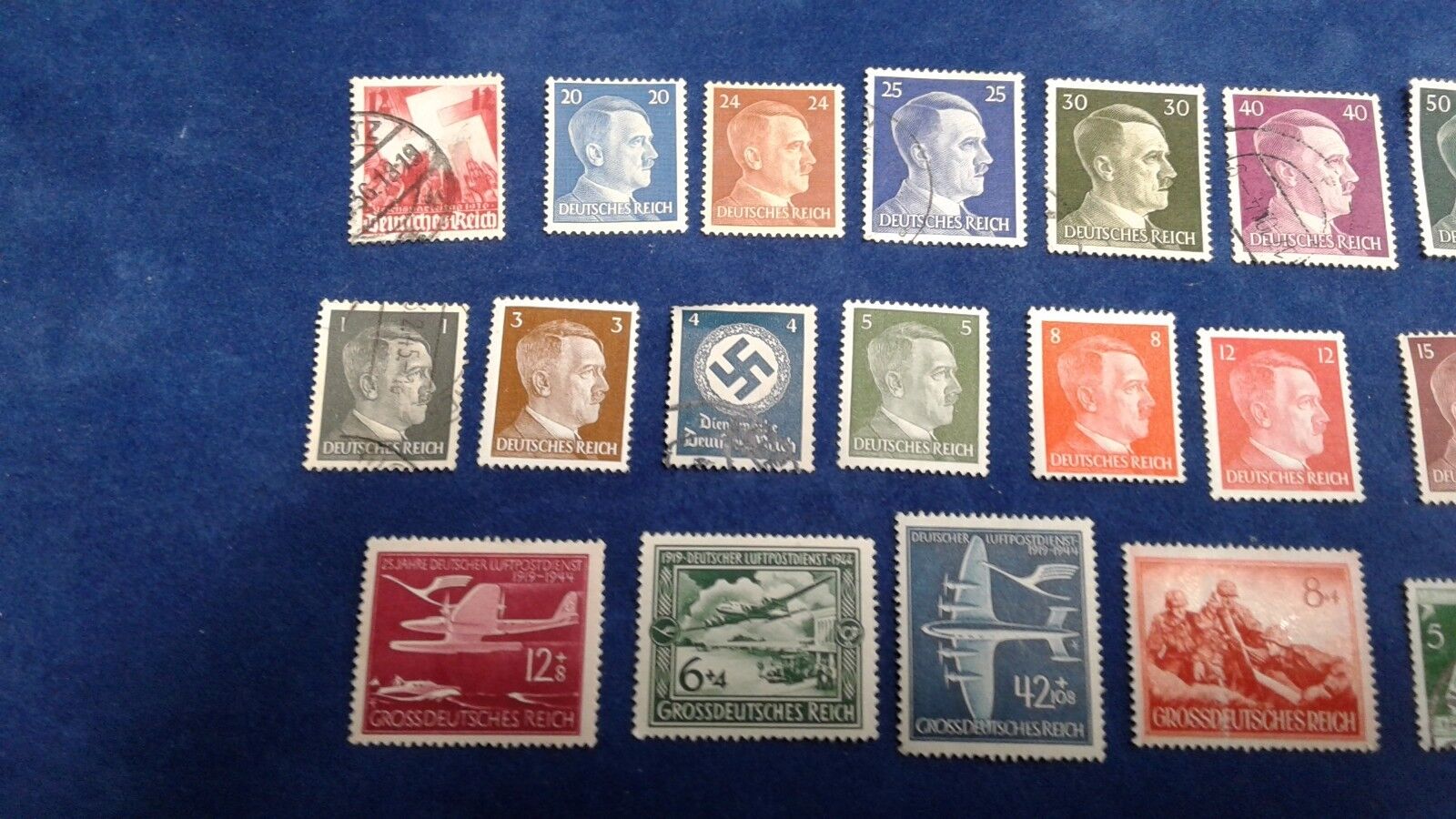 Germany Third Reich 11 Franchise Stamp Set Deutsches Reich  lot 25