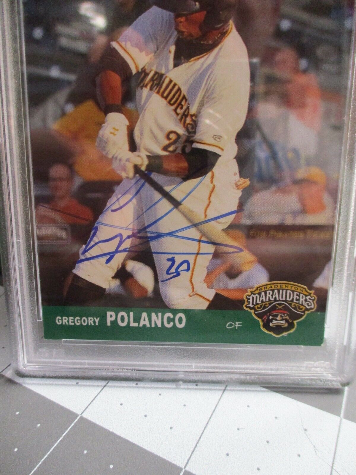 Gregory Polanco Autographed 2013 FSL Top Prospect Card Signed PSA 84334644