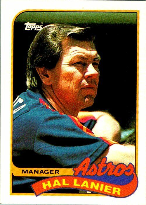 Hal Lanier Houston Astros 1989 Topps Misprint Card Von Hayes Backside