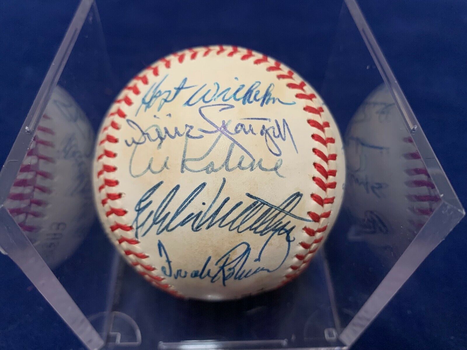 Hall of Famers Signed Baseball 22 Signatures JSALOA Certified Players List Below