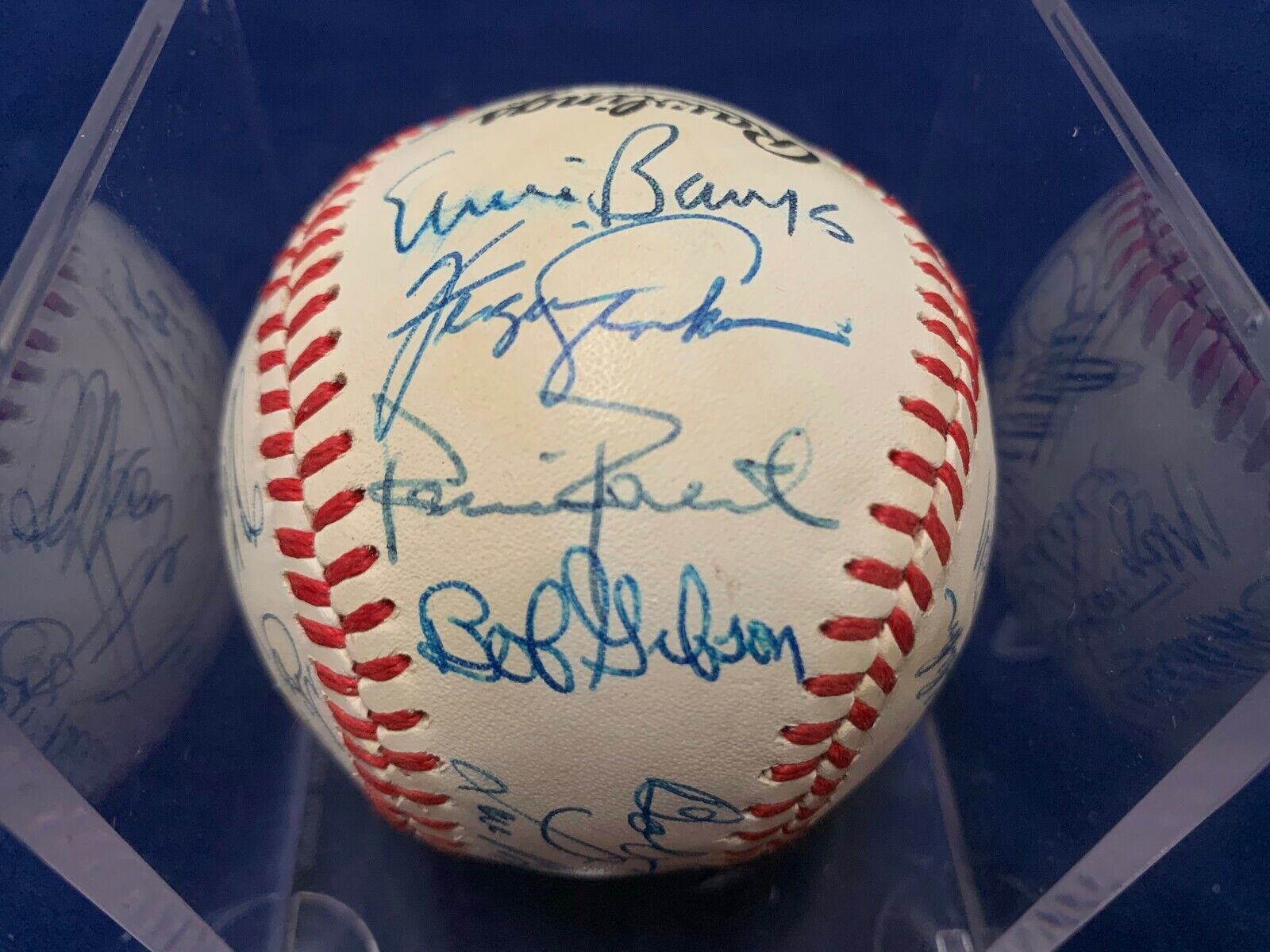 Hall of Famers Signed Baseball 22 Signatures JSALOA Certified Players List Below