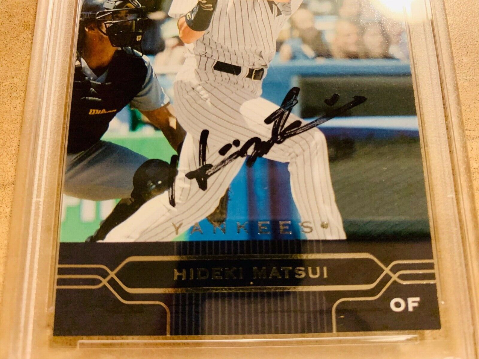 Hideki Matsui New York Yankees Autographed 2005 UD Card PSA