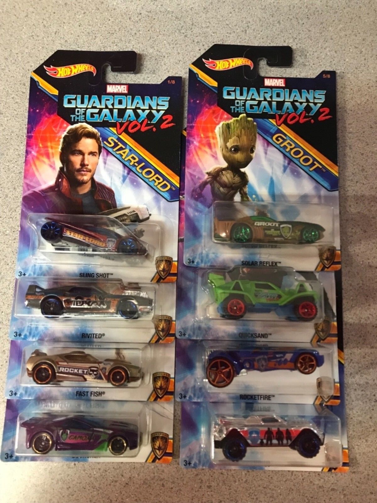 Hot wheels Guardians of The Galaxy Set Of 8