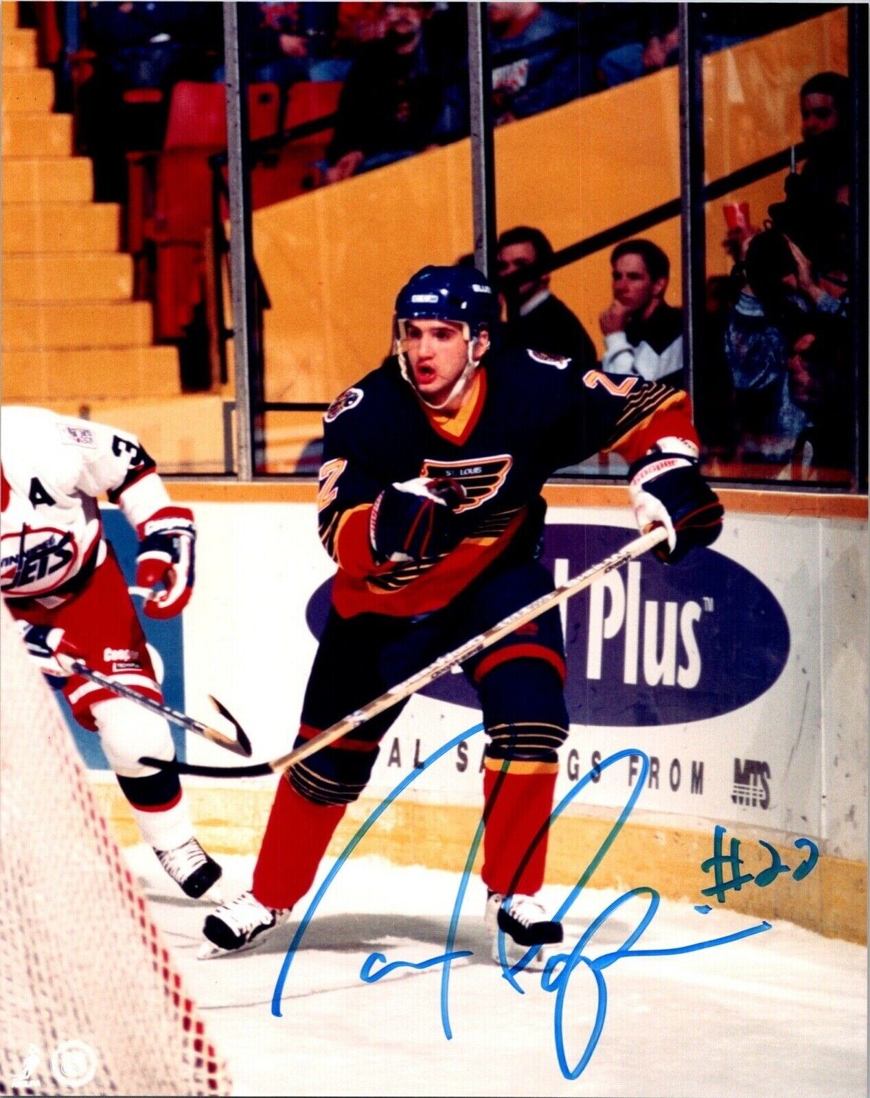 Ian Laperriere St. Louis Blues NHL Autographed 8x10 Photo Certified by AS