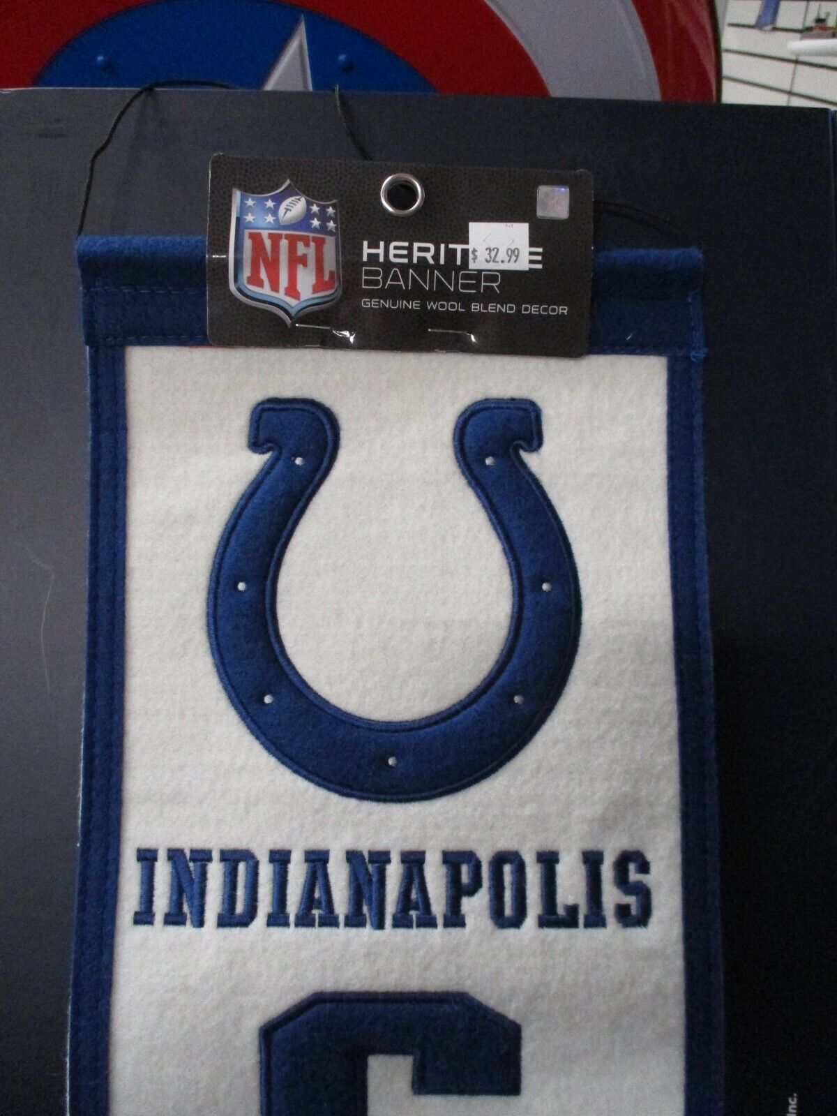 Indianapolis Colts Winning Streak  Embroidered Heritage Banner Wool