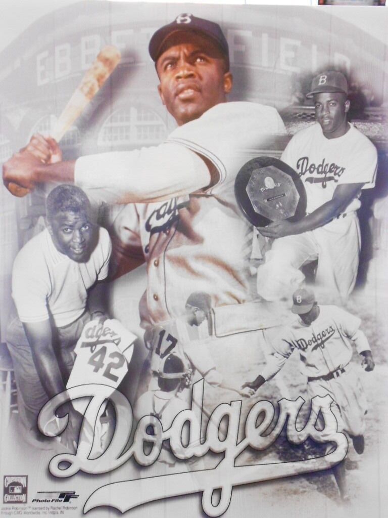 JACKIE ROBINSON ~ 8x10 Color Photo Picture ~ Brown Studio ~ Brooklyn Dodgers