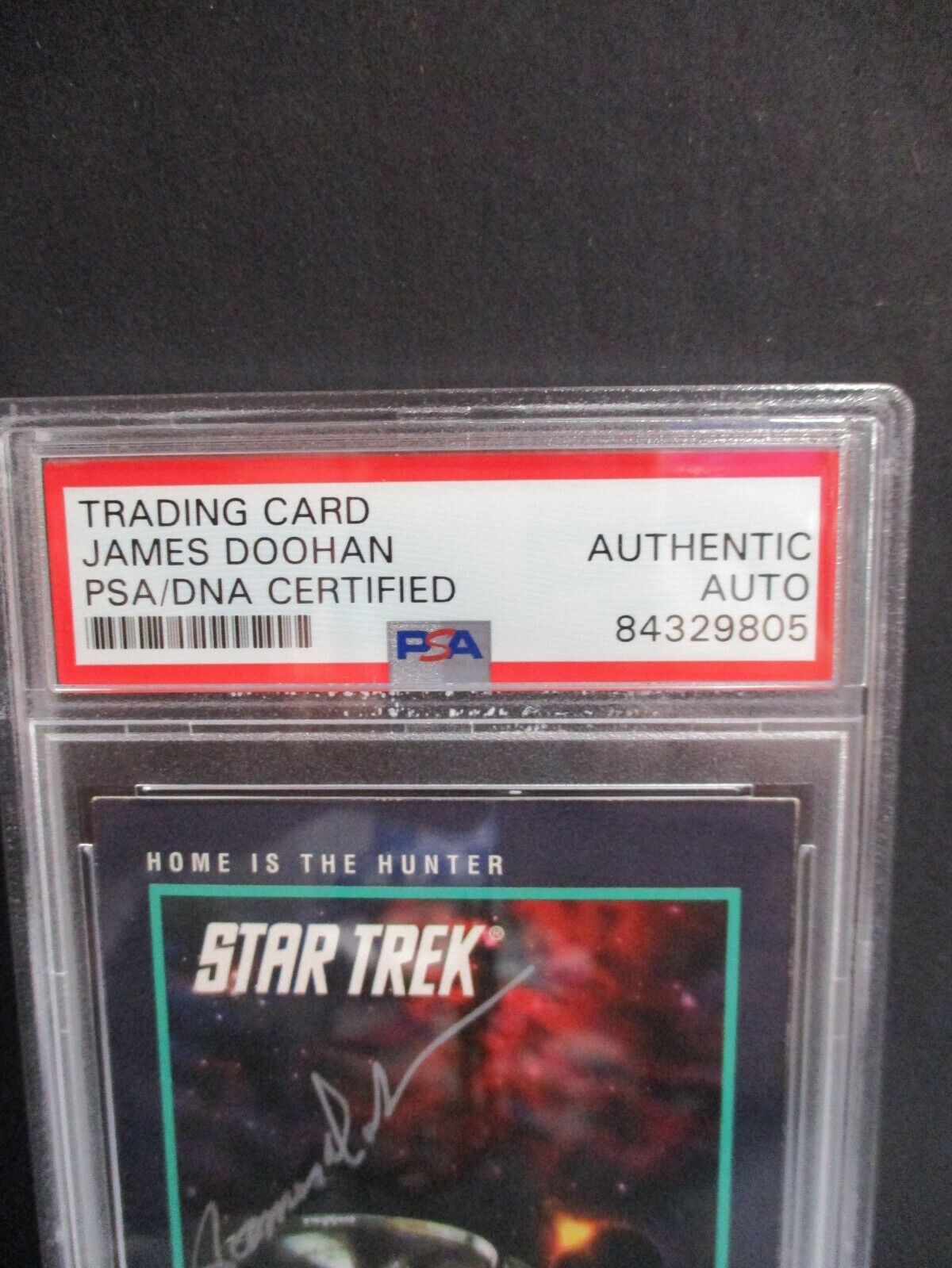 James Doohan Star Trek Scotty Autographed 1991 Impel PSA Slabbed 84329805