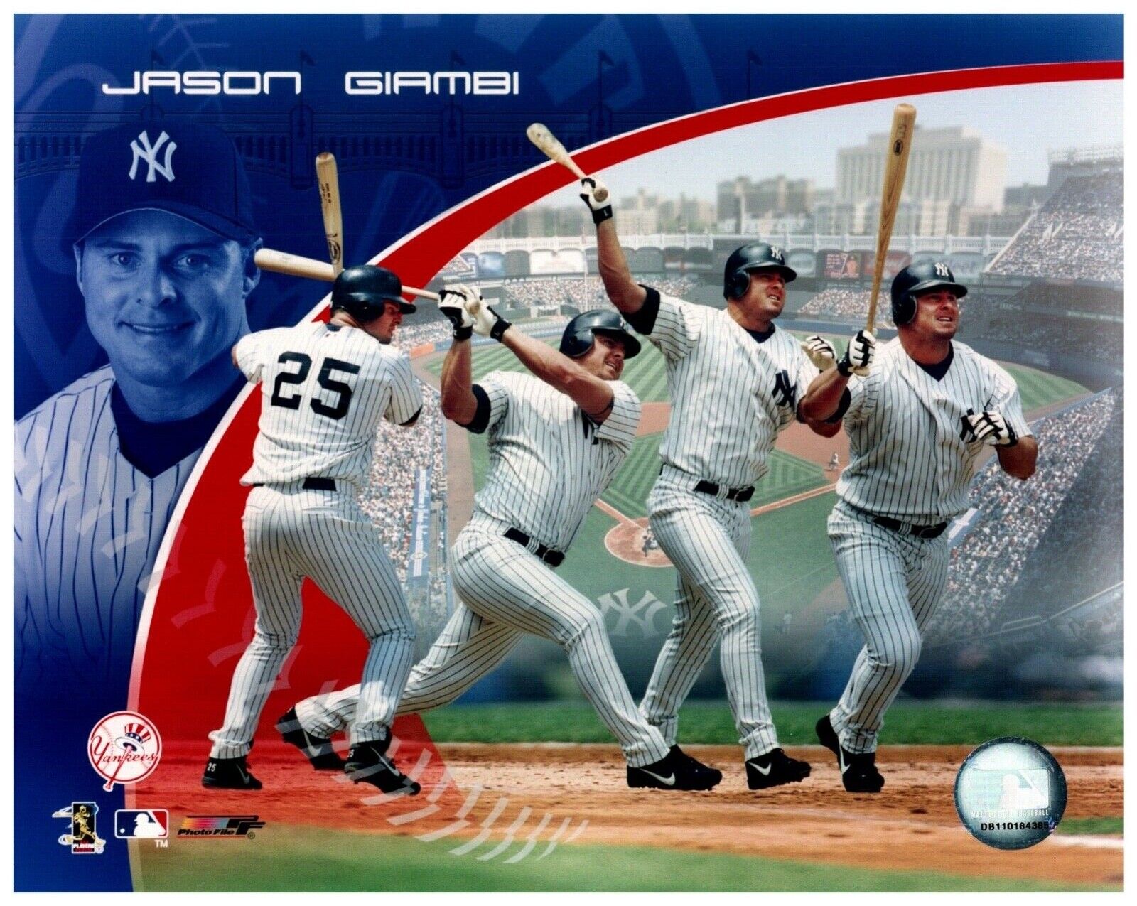 Jason Giambi New York Yankees 8x10 Sports Photo B Unsigned w/ MLB Hologram