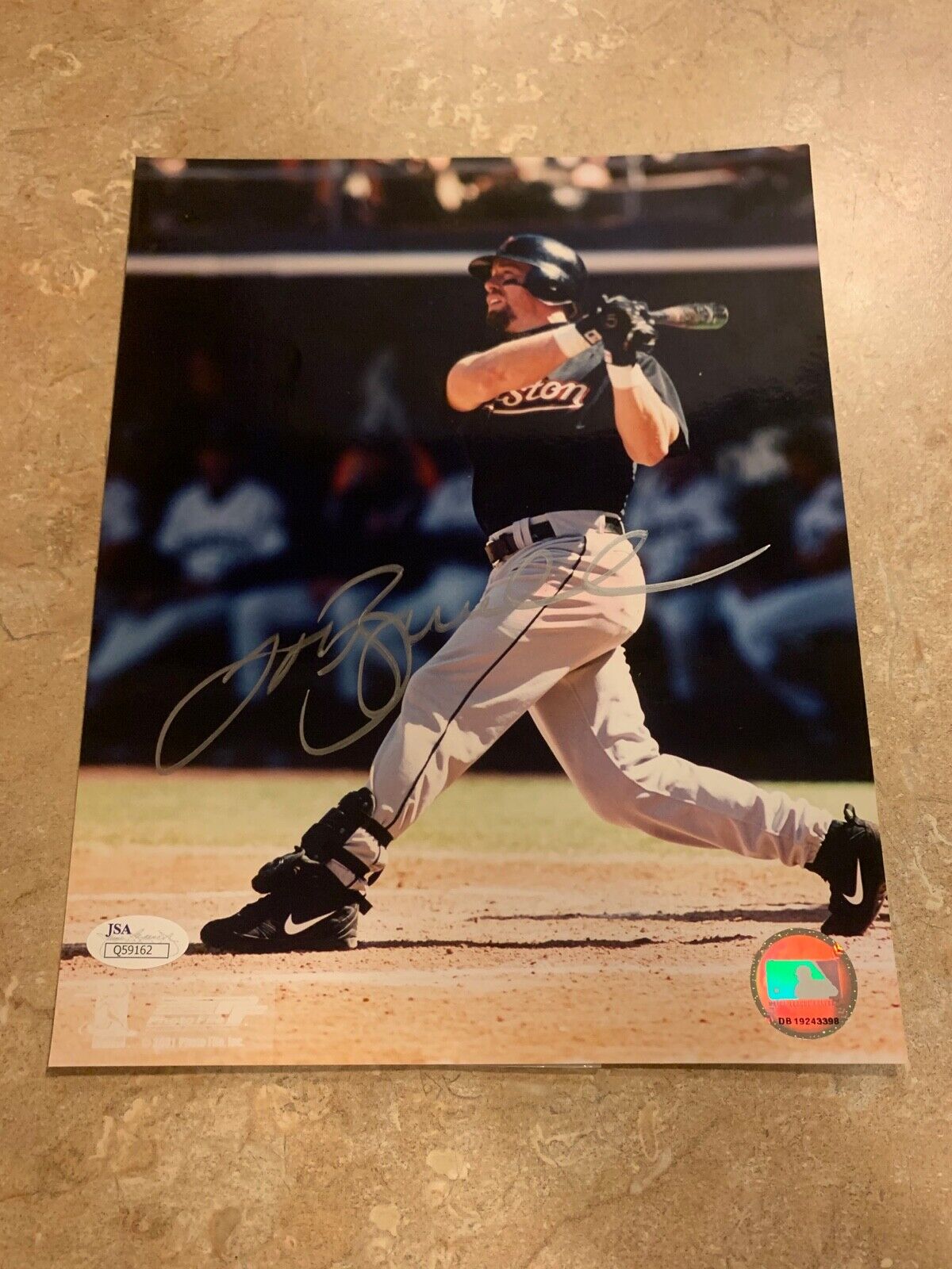 Jeff Bagwell Houston Astros Autographed 8x10 Photo JSA COA Q5916 MLB Hologram