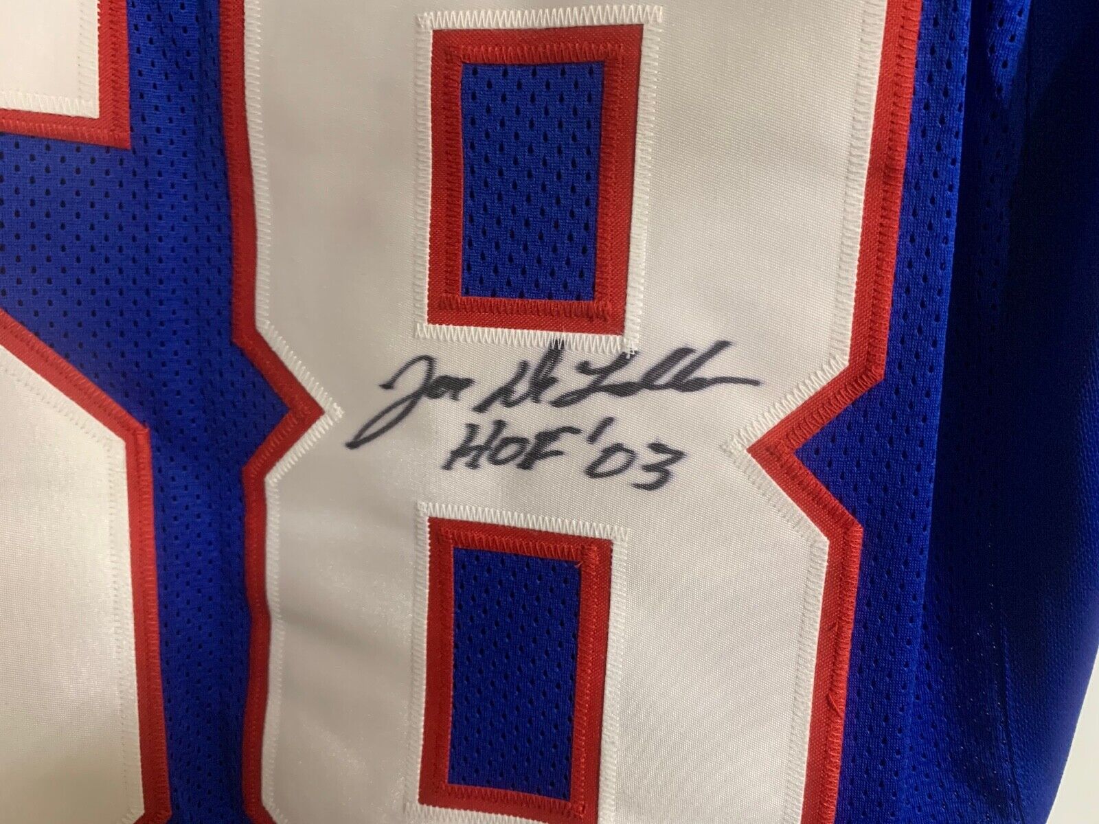Joe Delamielleure Buffalo Bills Autographed Signed Custom Jersey with JSA COA