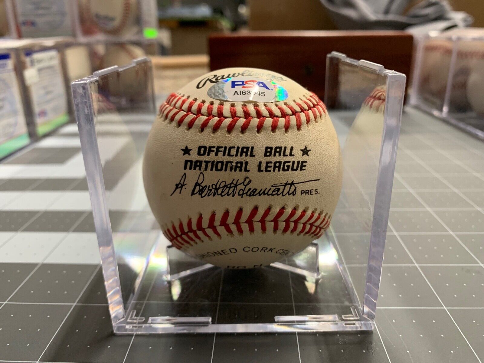 Joe Morgan Autographed Rawlings Giamatti Baseball PSA Certified AI63945 MLB