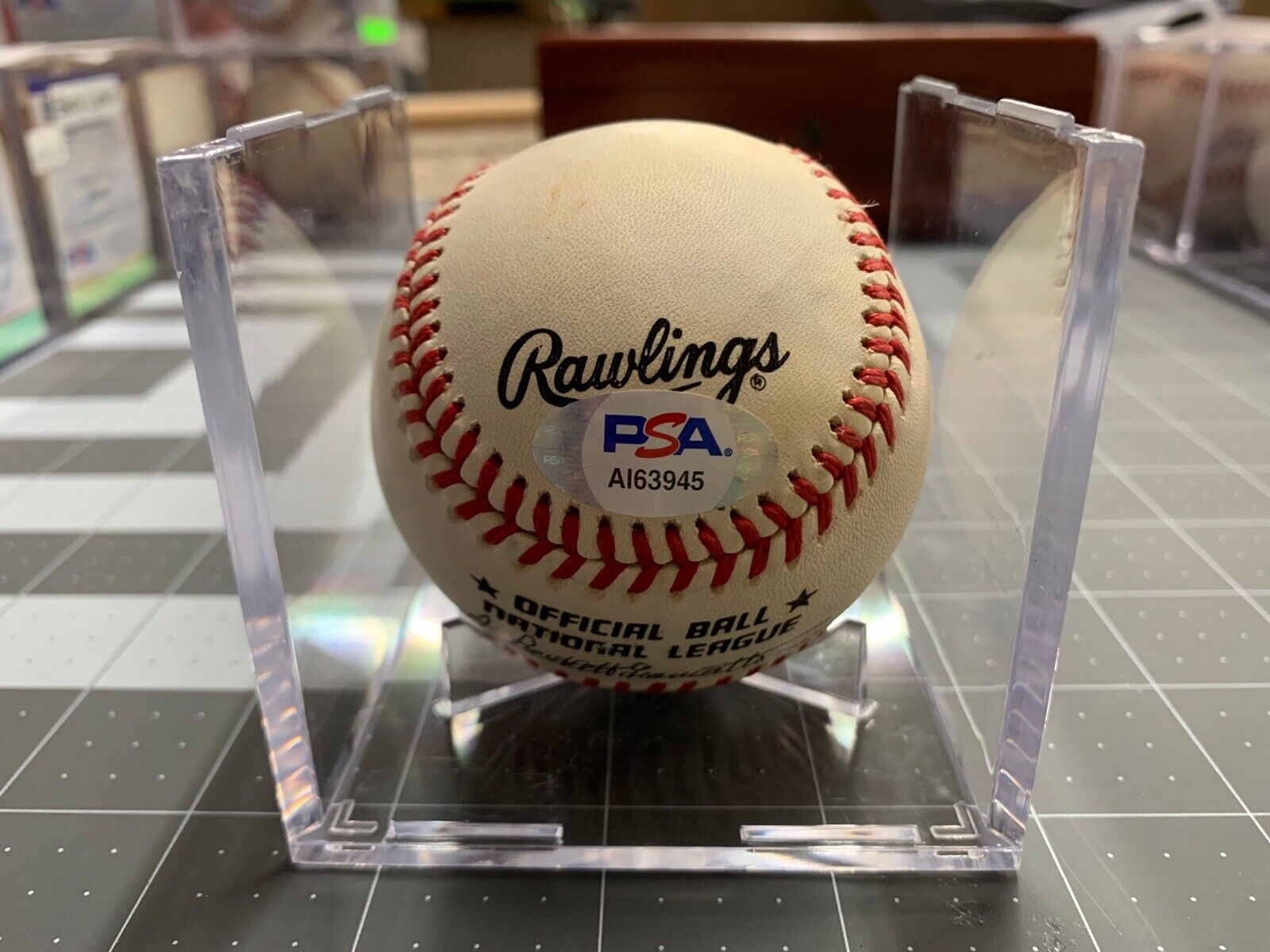 Joe Morgan Autographed Rawlings Giamatti Baseball PSA Certified AI63945 MLB