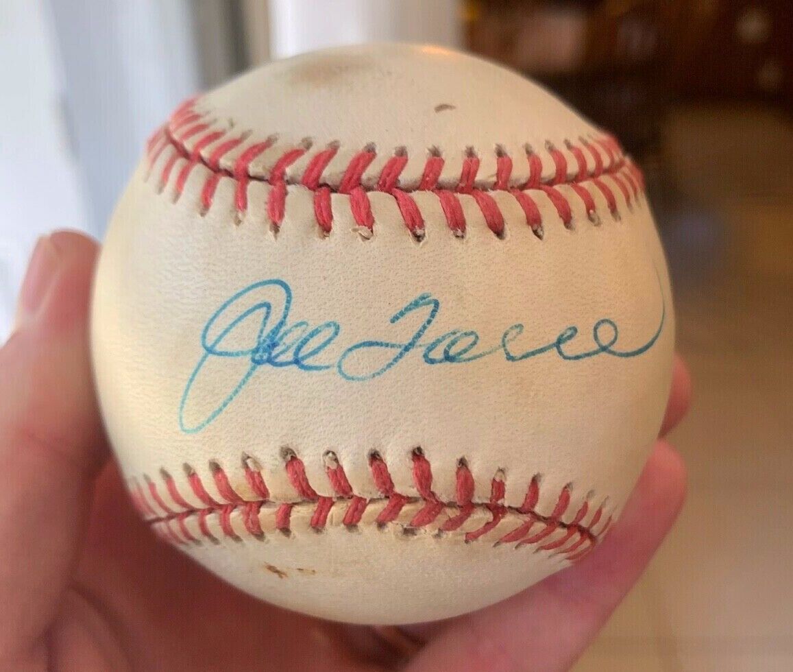 Joe Torre Autographed Signed Budig American League Used Baseball 2 W/ PSA COA