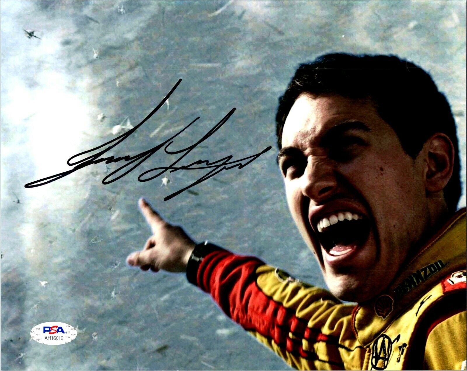 Joey Logano Nascar Driver Signed 8x10 Color Photo With PSA COA