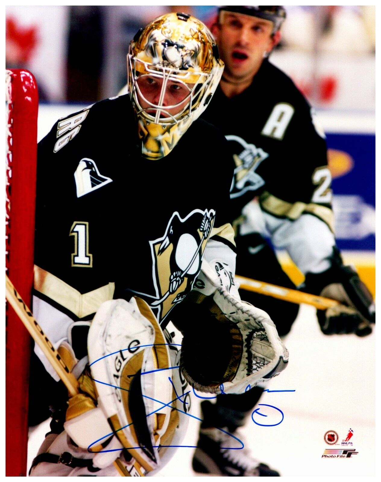 Johan Hedberg Pittsburgh Penguins Signed Autographed 8x10 Color Photo A
