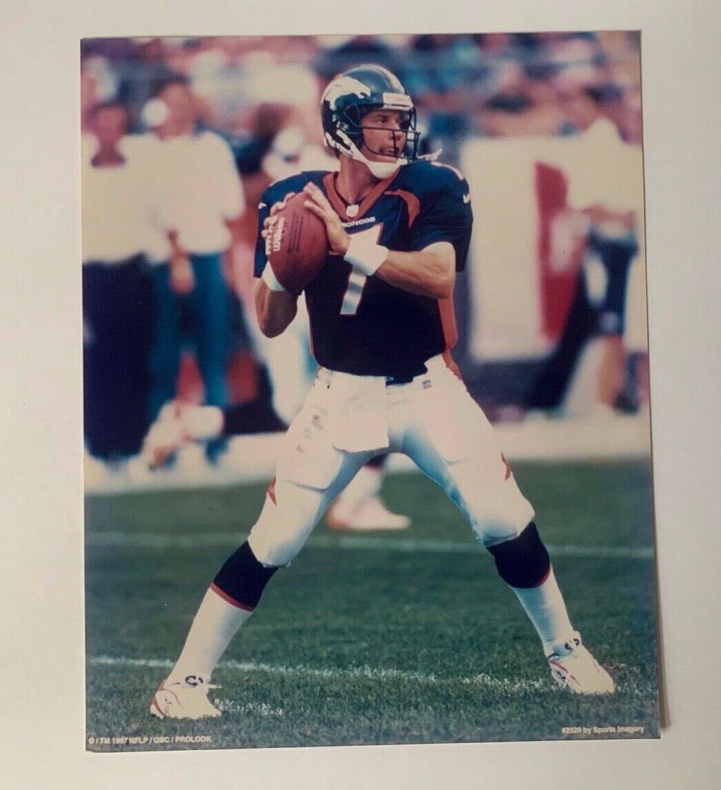 John Elway Denver Broncos NFL Football Sports 8x10 Color Photo