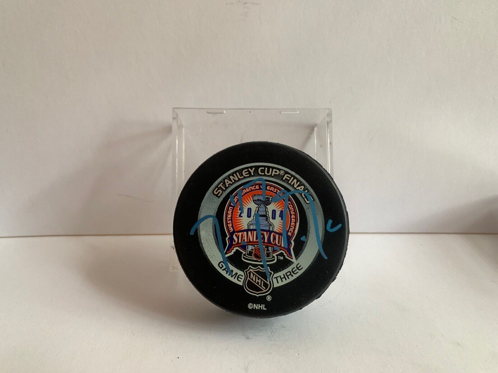 John Graham Autographed Official NHL 2004 Stanley Cup Finals Game 3 Hockey Puck