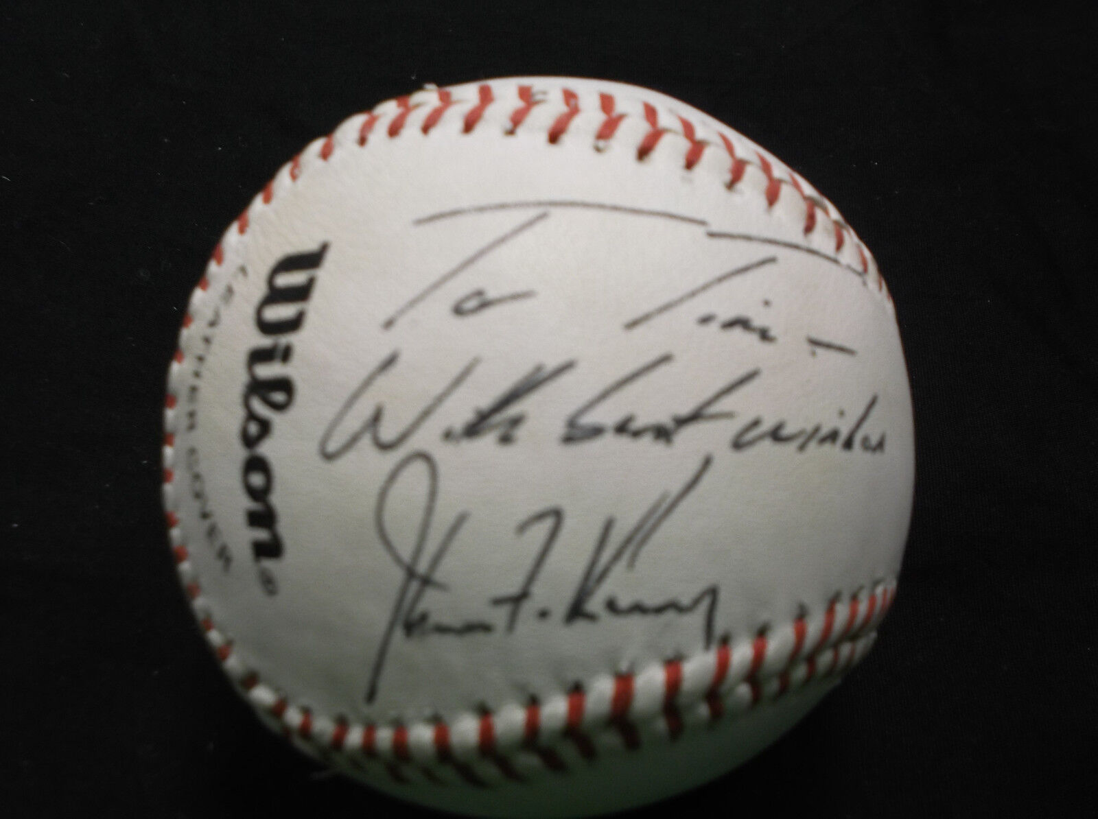 John Kerry Autographed signed Baseball JSA Congressman