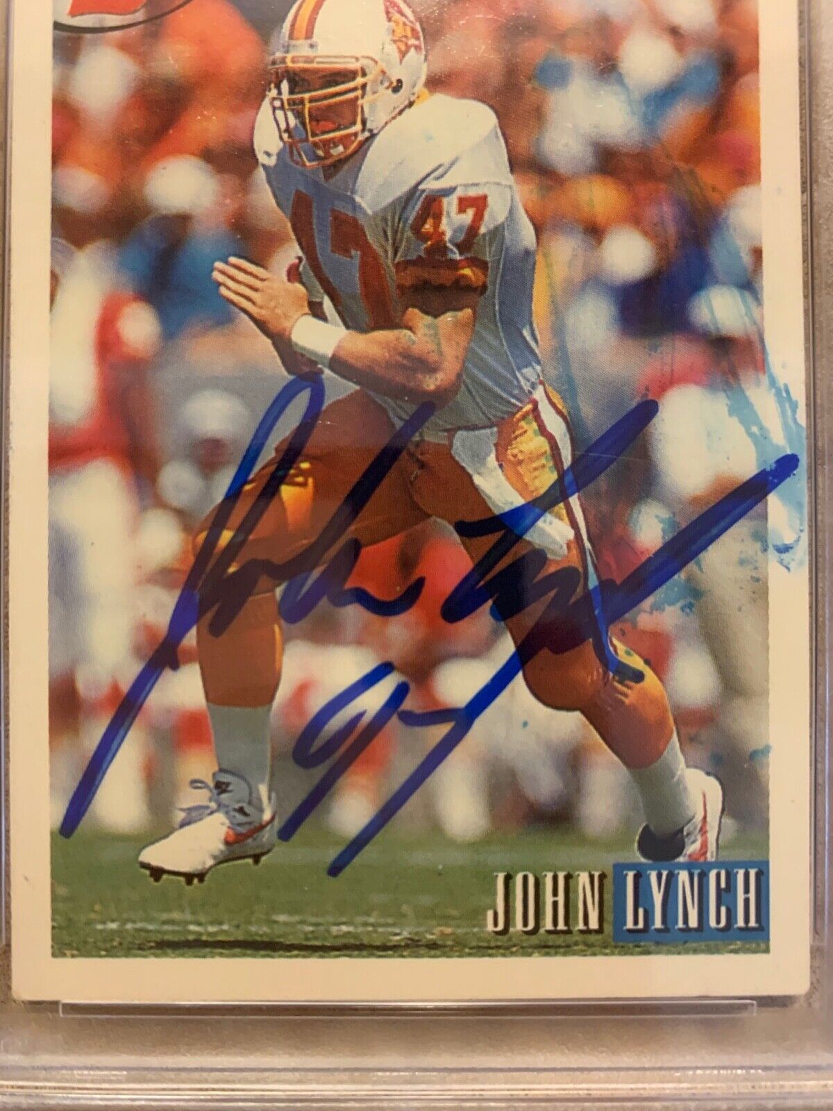 John Lynch Autographed 1993 Bowman Rookie Card 298 PSA Certified & Slabbed