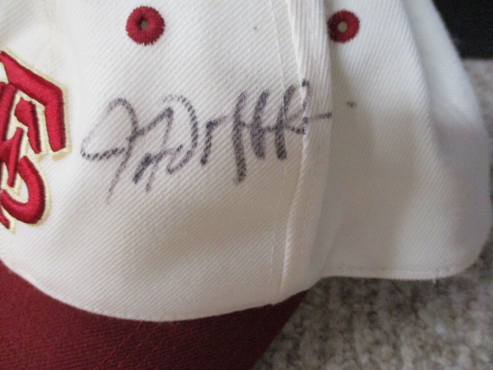 John-Ford Griffin Game Used Autographed Florida State Baseball cap PSA AJ81502