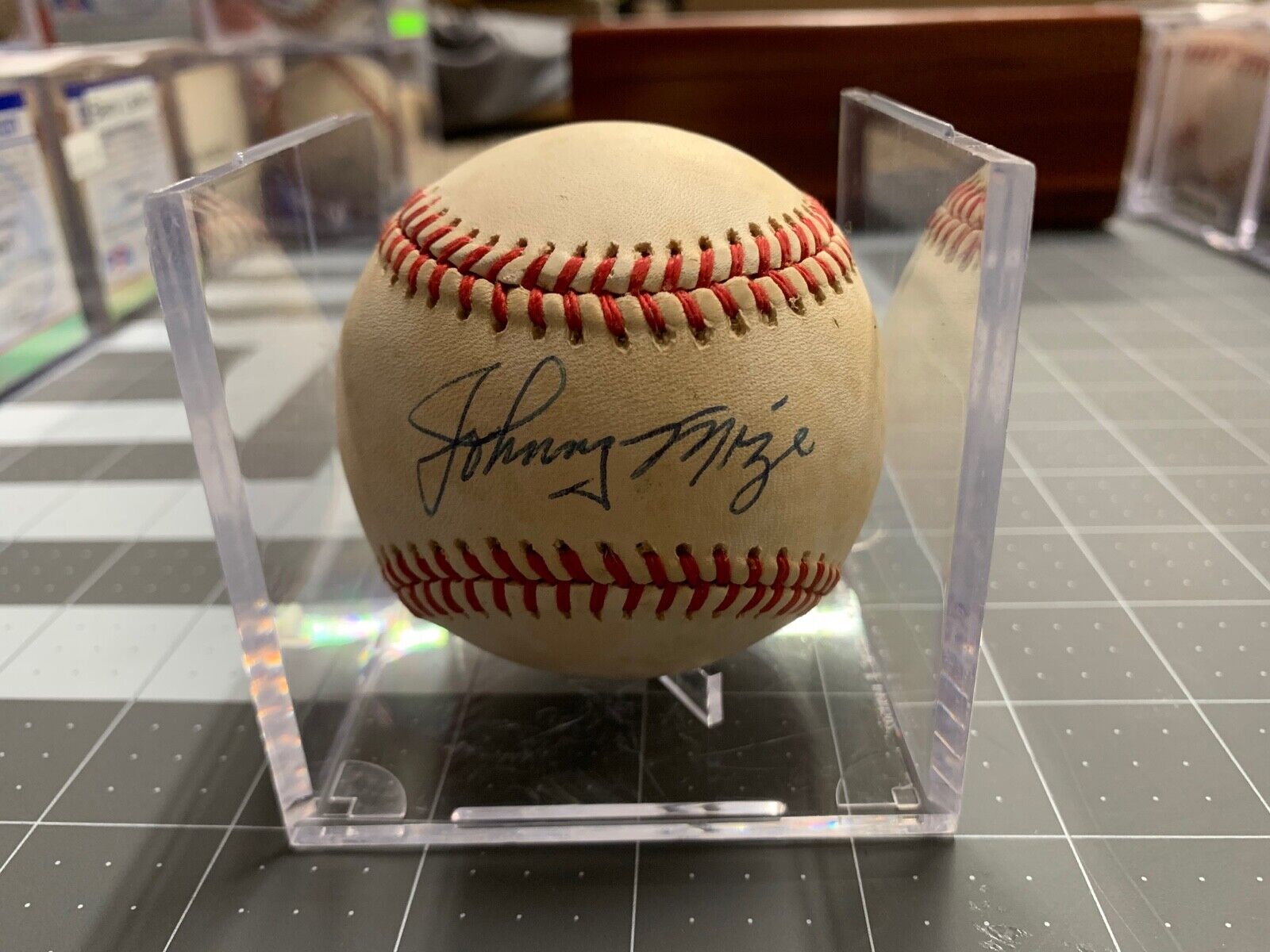 Johnny Mize Yankees Autographed Giamatti Rawlings Ball PSA Certified AI63938