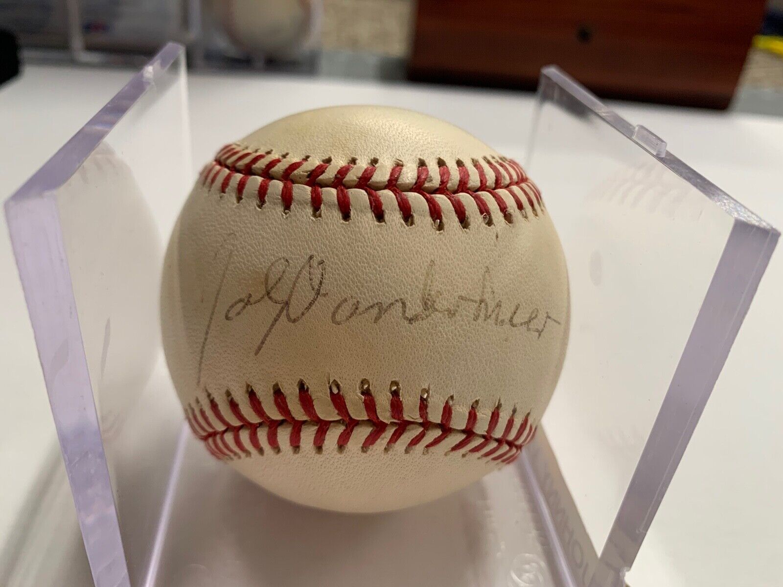 Johnny Vander Meer Autographed Rawlings Baseball PSA Certified AI63868 MLB