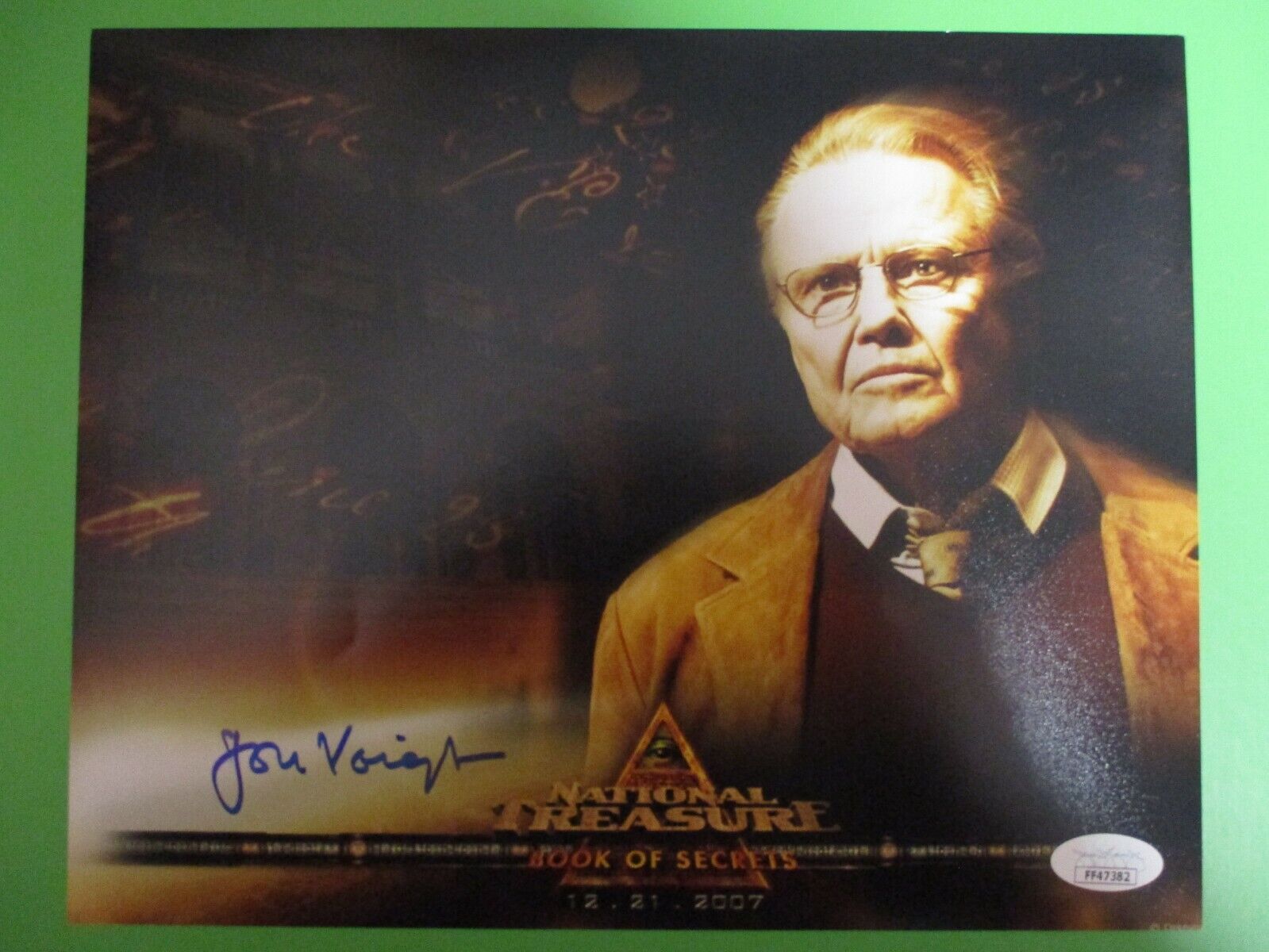 Jon Voight National Treasure Patrick Henry Gates Autograph 8x10 Color Photo JSA