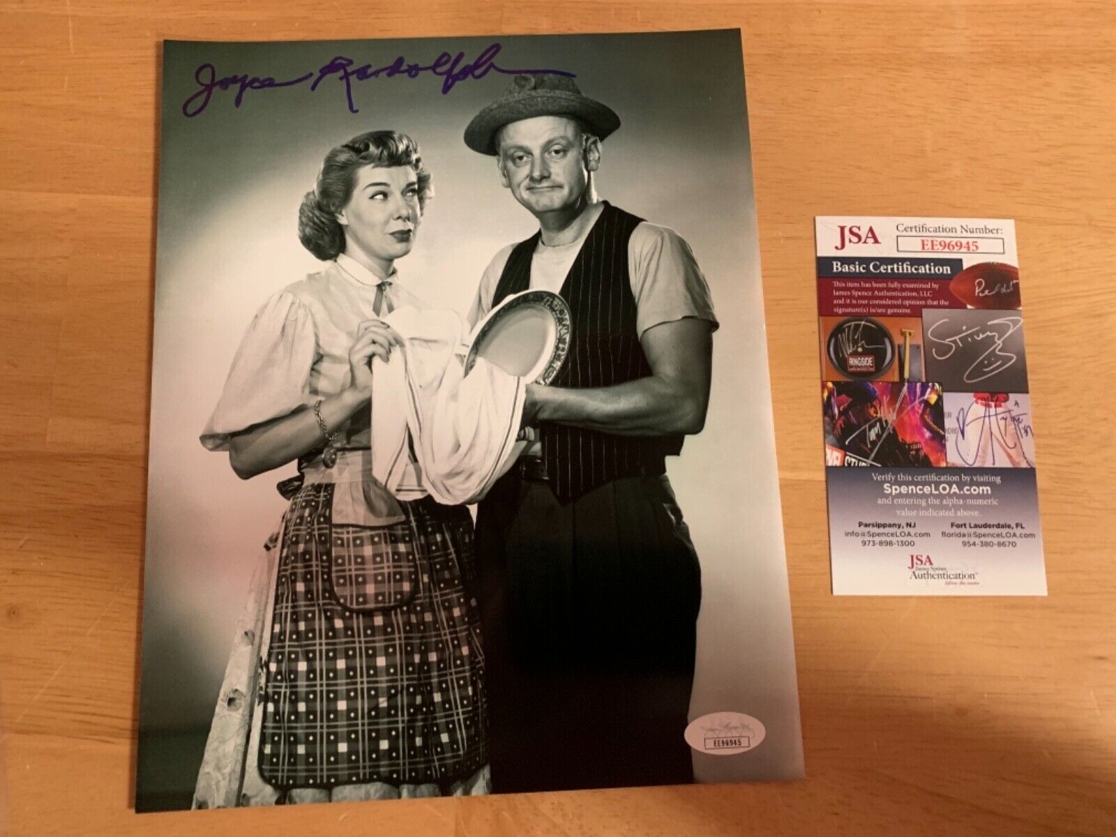 Joyce Randolph “The Honeymooner’s” Autographed 8x10 Photo JSA