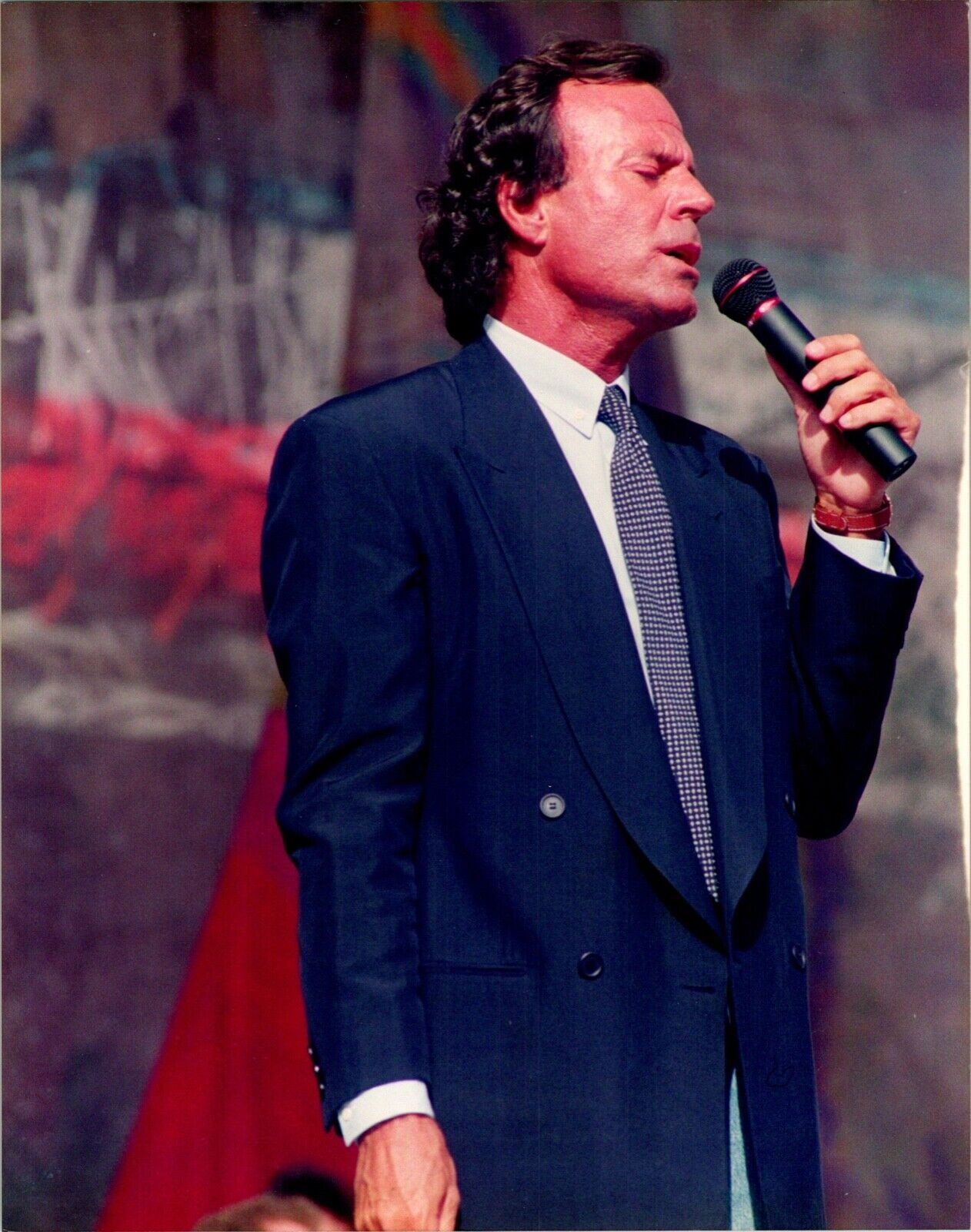 Julio Iglesias Spanish Singer and Songwriter Vintage Publicity 8x10 Color Photo