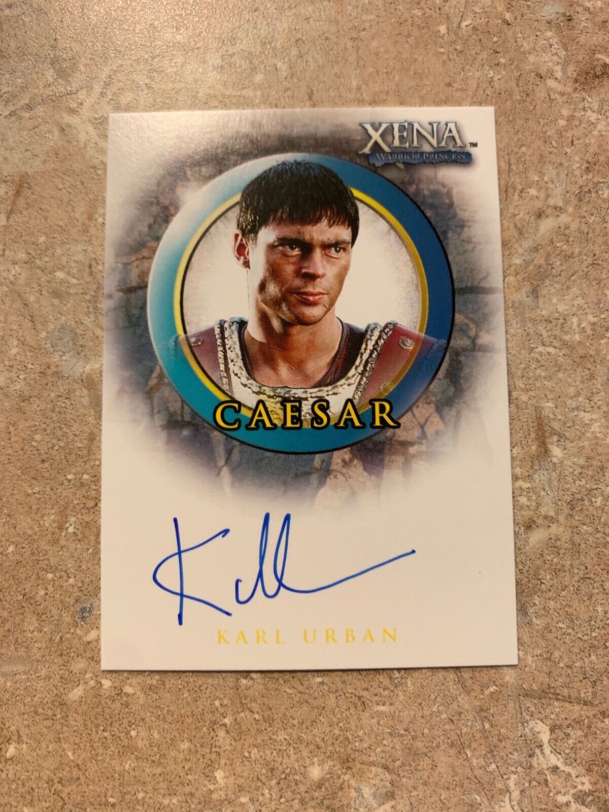 Karl Urban Limited Edition Xena Caesar Autographed Card A20 Ritten House Cards