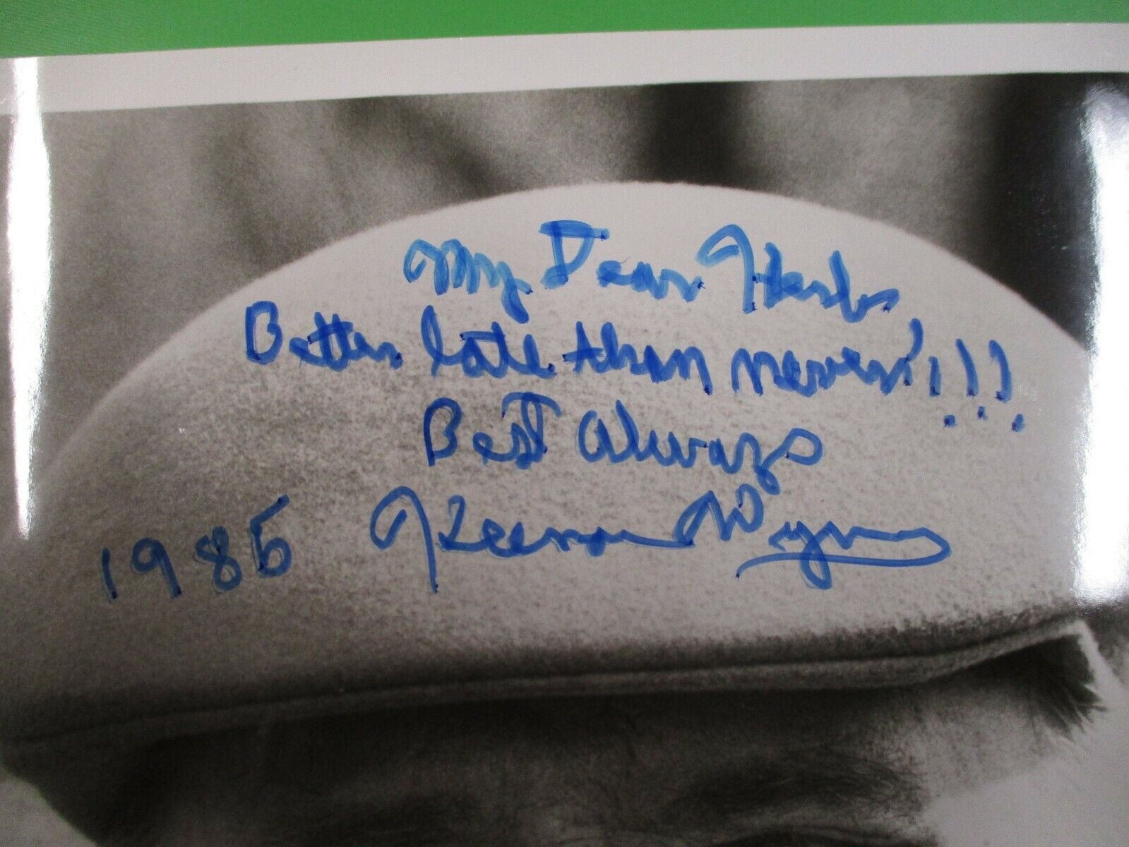 Keenan Wynn 1985 Personalization Signed Autographed 8x10 B&W Photo PSA